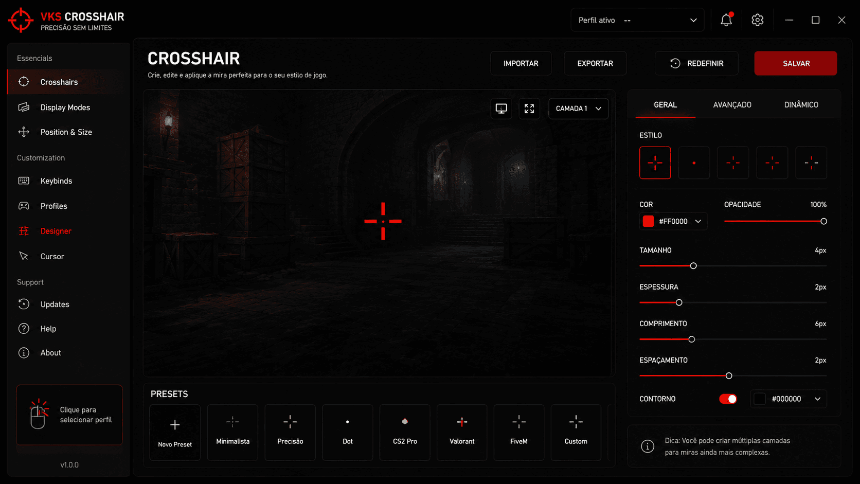 Preview do VKS Crosshair